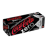 Coca-Cola Zero cola soda pop, zero calories, 12-fl. oz. cans Left Picture